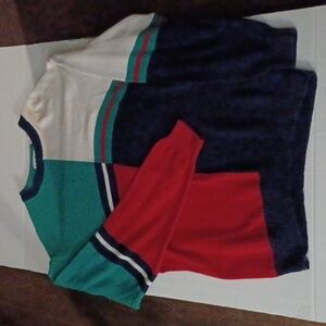 Cotton Traders Colorblock Crewneck Men's Sweater Size XL Vintage